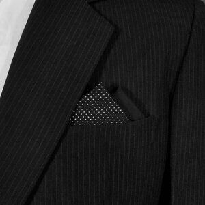 NEW - Contrasting Color 100% Cotton Pre-Folded Pocket Square Handkerchief Insert